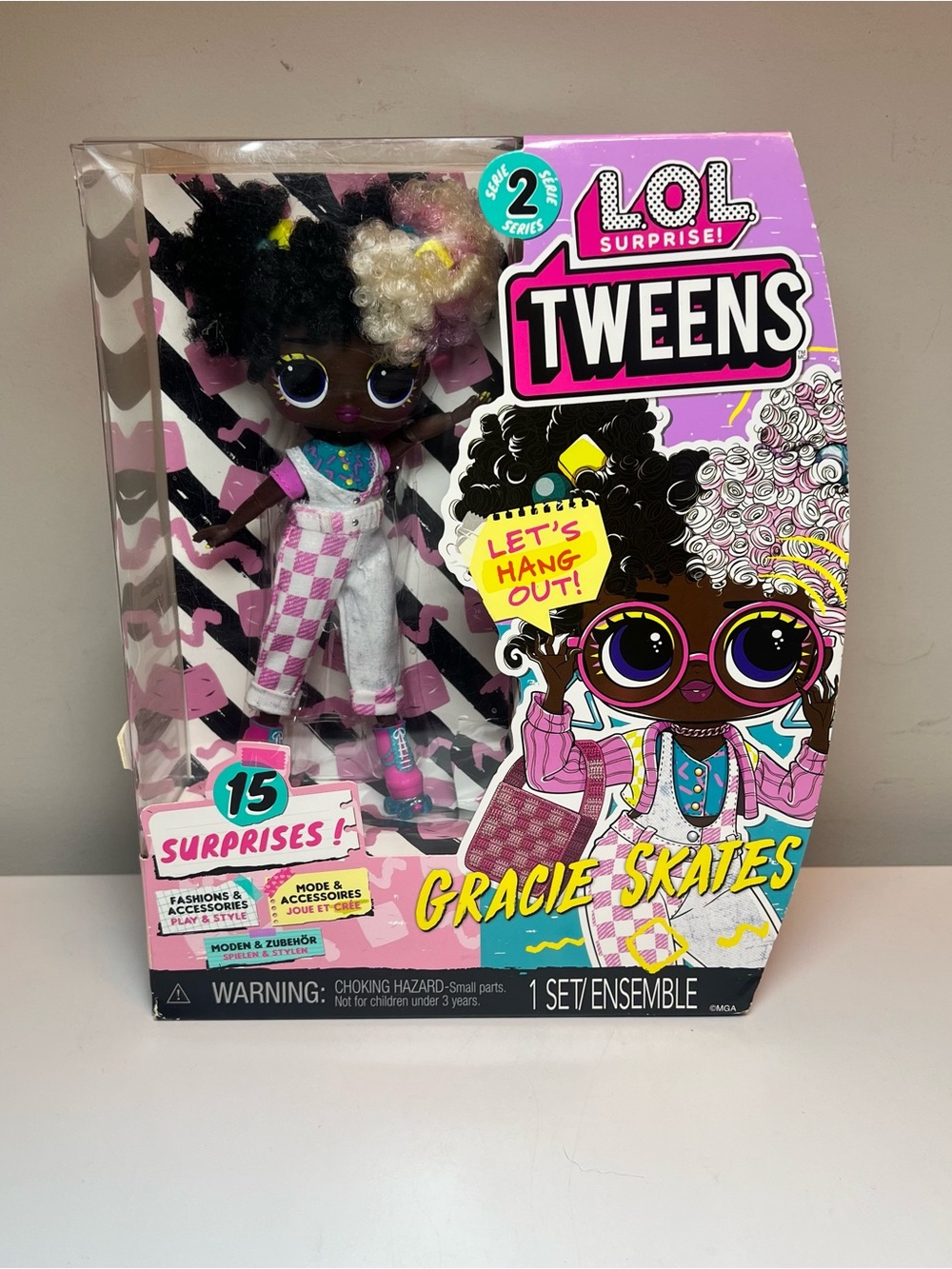 L.O.L. Surprise! Tweens Gracie Skates Doll - Black & Pink & White